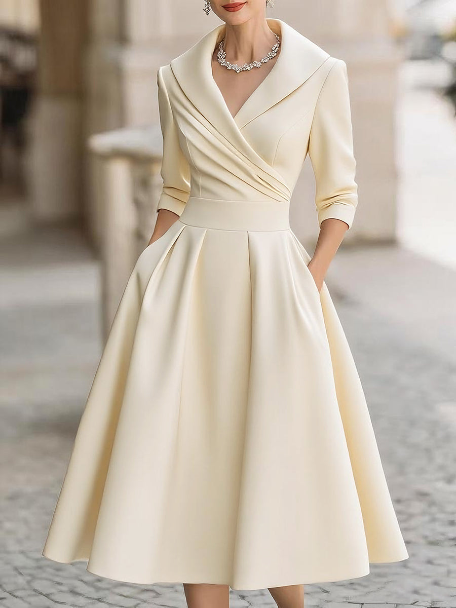 Clara – Elegantní Midi Šaty